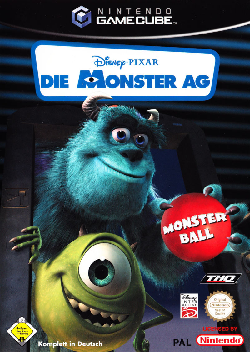 Monsters Inc box art for Gamecube